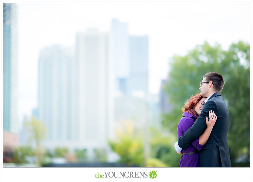 Chicago portrait session, urban portrait session, city portrait session, fall portrait session, purple portrait session, Fulton Market portrait session