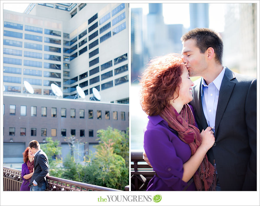 Chicago portrait session, urban portrait session, city portrait session, fall portrait session, purple portrait session, Fulton Market portrait session