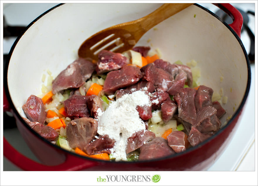 Jamie Oliver recipe, Beef and Ale Stew, stew with Guinness, Guinness recipe, dutch oven stew recipe, winter stew, Le Creuset recipe, beef stew recipe