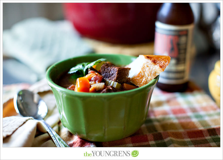 Jamie Oliver recipe, Beef and Ale Stew, stew with Guinness, Guinness recipe, dutch oven stew recipe, winter stew, Le Creuset recipe, beef stew recipe