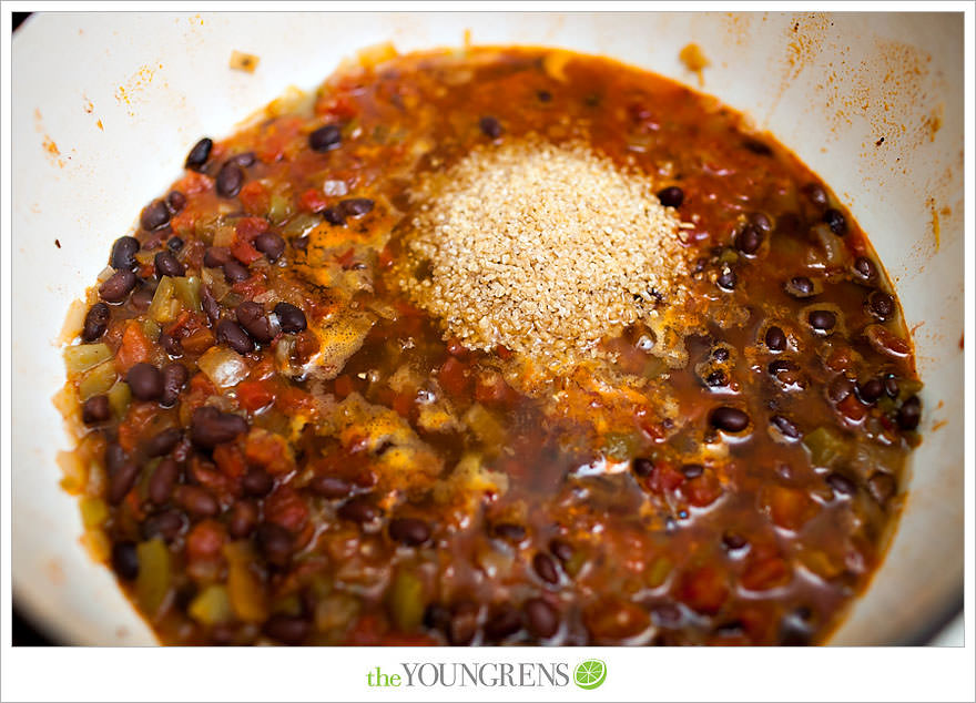 Chili recipe, black bean chili recipe, orange chili recipe, summer chili recipe, chili food photography, Jillian Michael's recipe, Jillian Michael's Ripped in 30 meal plan, Jillian Michael's chili