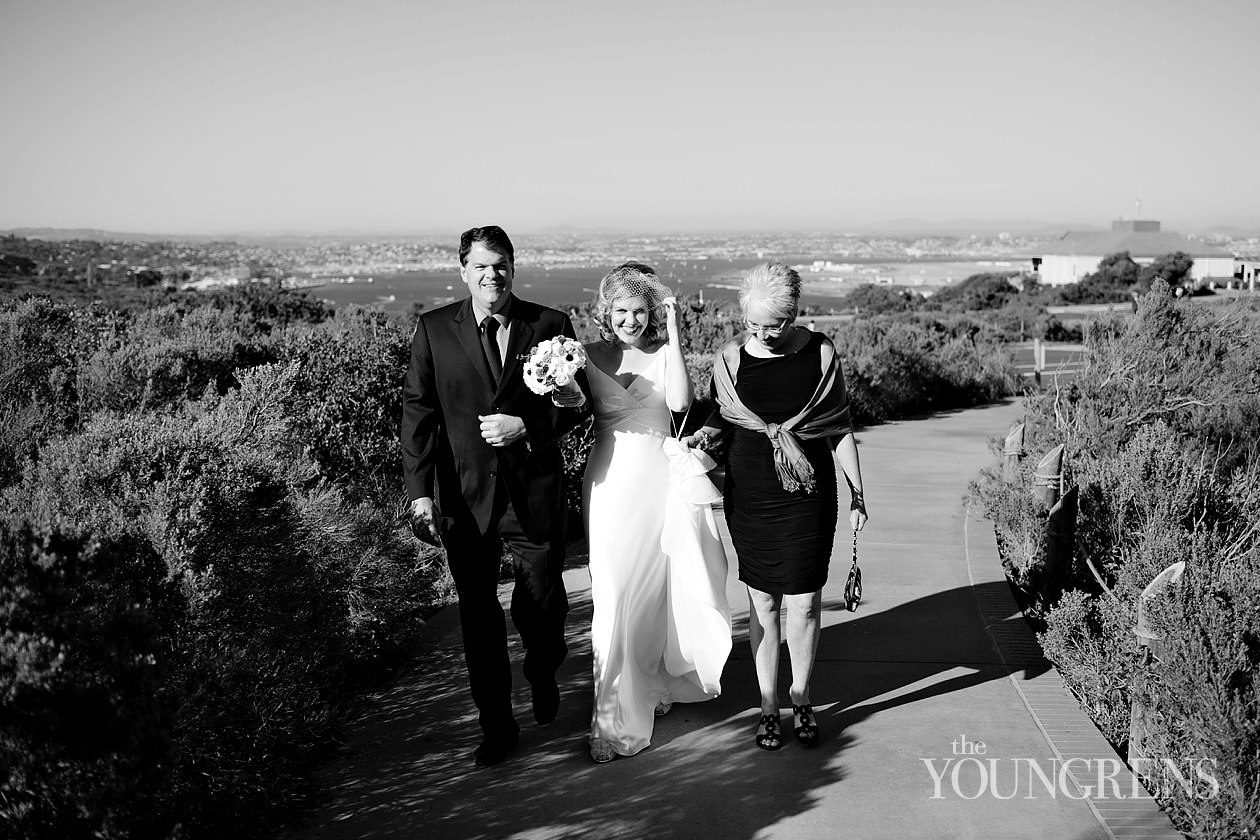 Grand Del Mar wedding, Del Mar wedding, Cabrillo wedding ceremony, Point Loma wedding, cliff ceremony, beach ceremony, seaside ceremony, San Diego wedding ceremony, Cabrillo Lighthouse wedding, small wedding ceremony