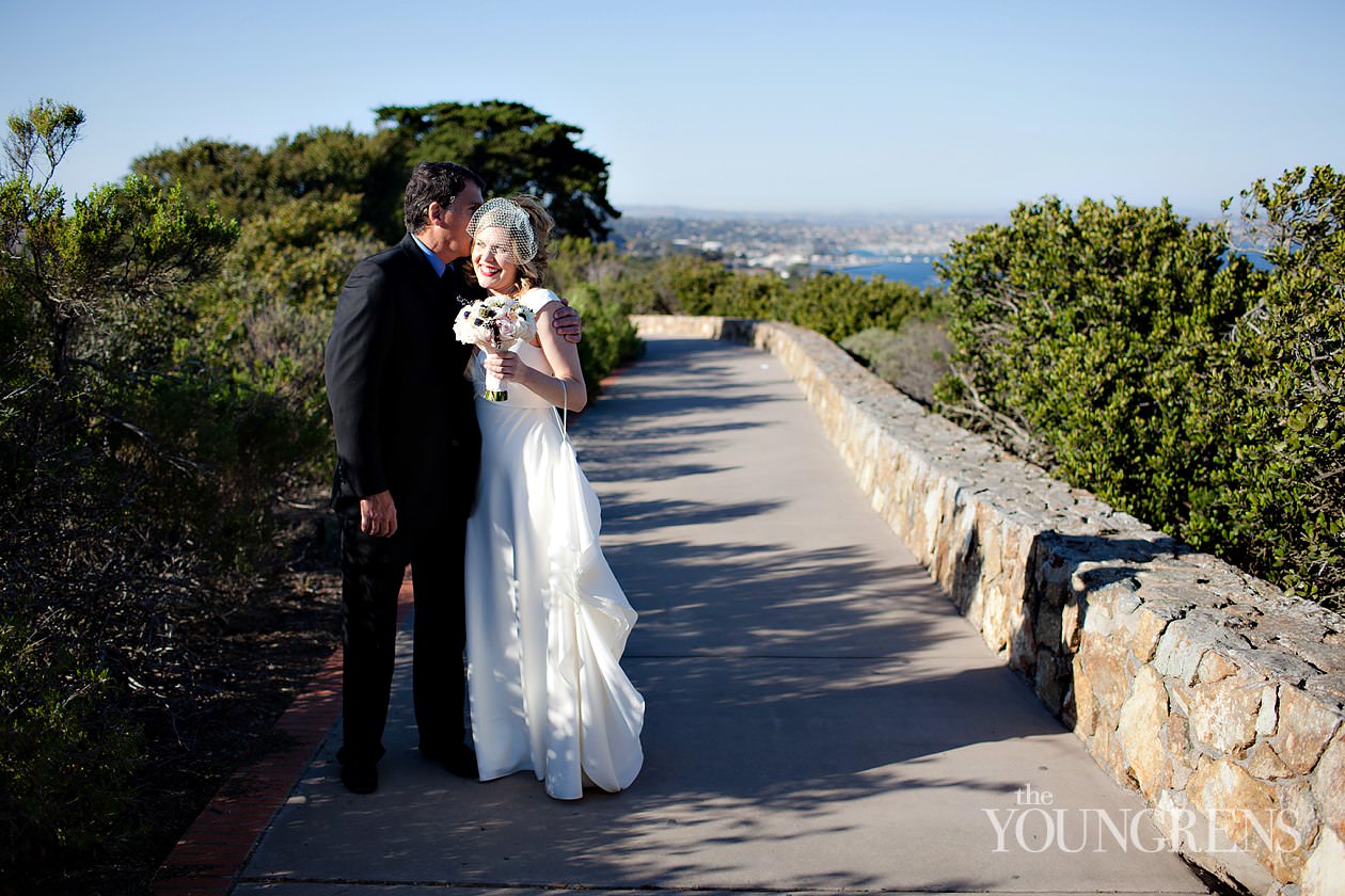 Grand Del Mar wedding, Del Mar wedding, Cabrillo wedding ceremony, Point Loma wedding, cliff ceremony, beach ceremony, seaside ceremony, San Diego wedding ceremony, Cabrillo Lighthouse wedding, small wedding ceremony