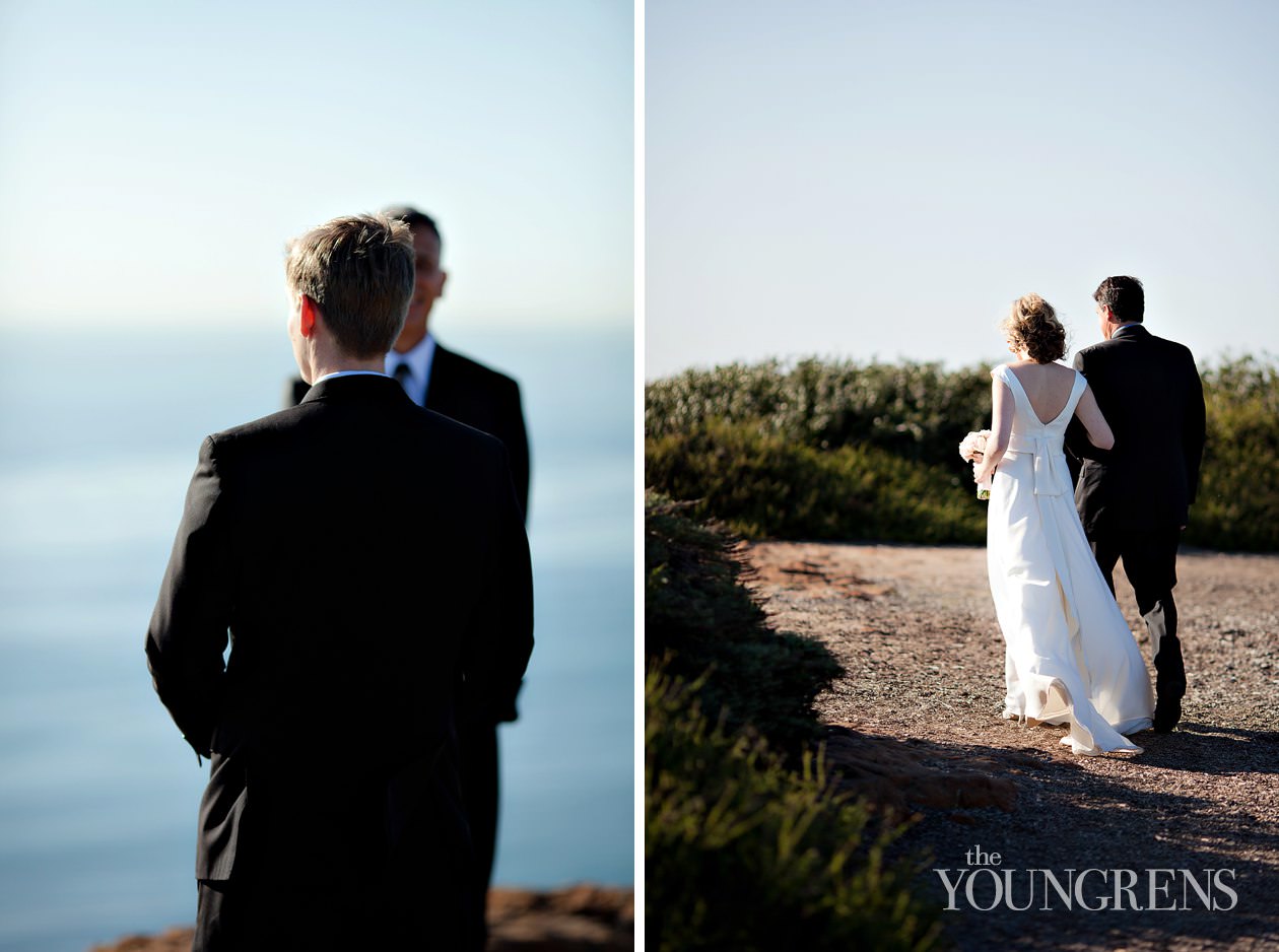 Grand Del Mar wedding, Del Mar wedding, Cabrillo wedding ceremony, Point Loma wedding, cliff ceremony, beach ceremony, seaside ceremony, San Diego wedding ceremony, Cabrillo Lighthouse wedding, small wedding ceremony