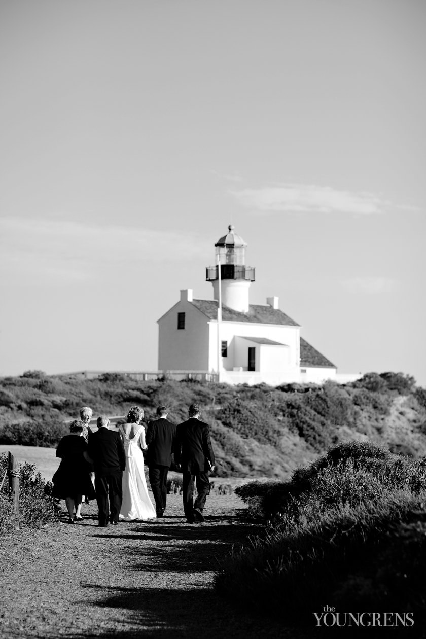 Grand Del Mar wedding, Del Mar wedding, Cabrillo wedding ceremony, Point Loma wedding, cliff ceremony, beach ceremony, seaside ceremony, San Diego wedding ceremony, Cabrillo Lighthouse wedding, small wedding ceremony