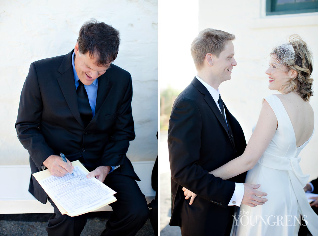 Grand Del Mar wedding, Del Mar wedding, Cabrillo wedding ceremony, Point Loma wedding, cliff ceremony, beach ceremony, seaside ceremony, San Diego wedding ceremony, Cabrillo Lighthouse wedding, small wedding ceremony