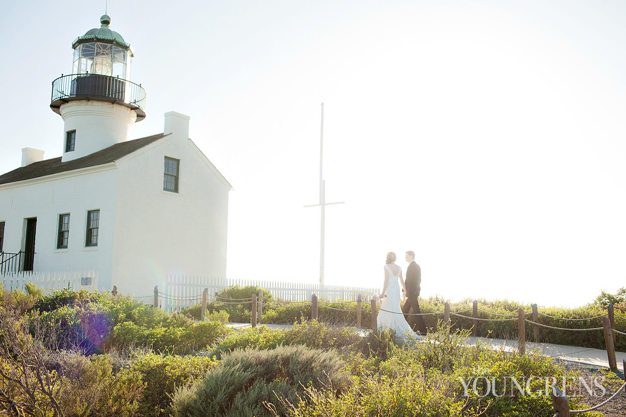 Grand Del Mar wedding, Del Mar wedding, Cabrillo wedding ceremony, Point Loma wedding, cliff ceremony, beach ceremony, seaside ceremony, San Diego wedding ceremony, Cabrillo Lighthouse wedding, small wedding ceremony