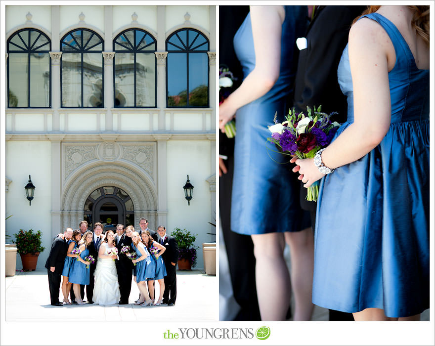 Immaculata wedding, USD wedding, University of San Diego wedding, Catholic wedding, Sheraton wedding, Sheraton Harbor Island wedding, Sheraton San Diego wedding, blue wedding, purple wedding