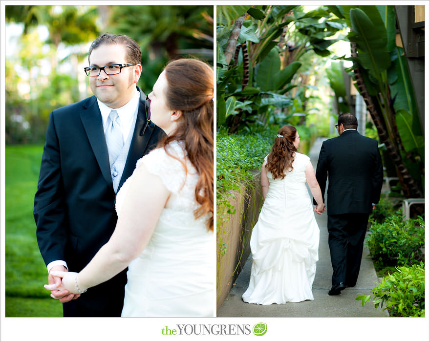 Immaculata wedding, USD wedding, University of San Diego wedding, Catholic wedding, Sheraton wedding, Sheraton Harbor Island wedding, Sheraton San Diego wedding, blue wedding, purple wedding