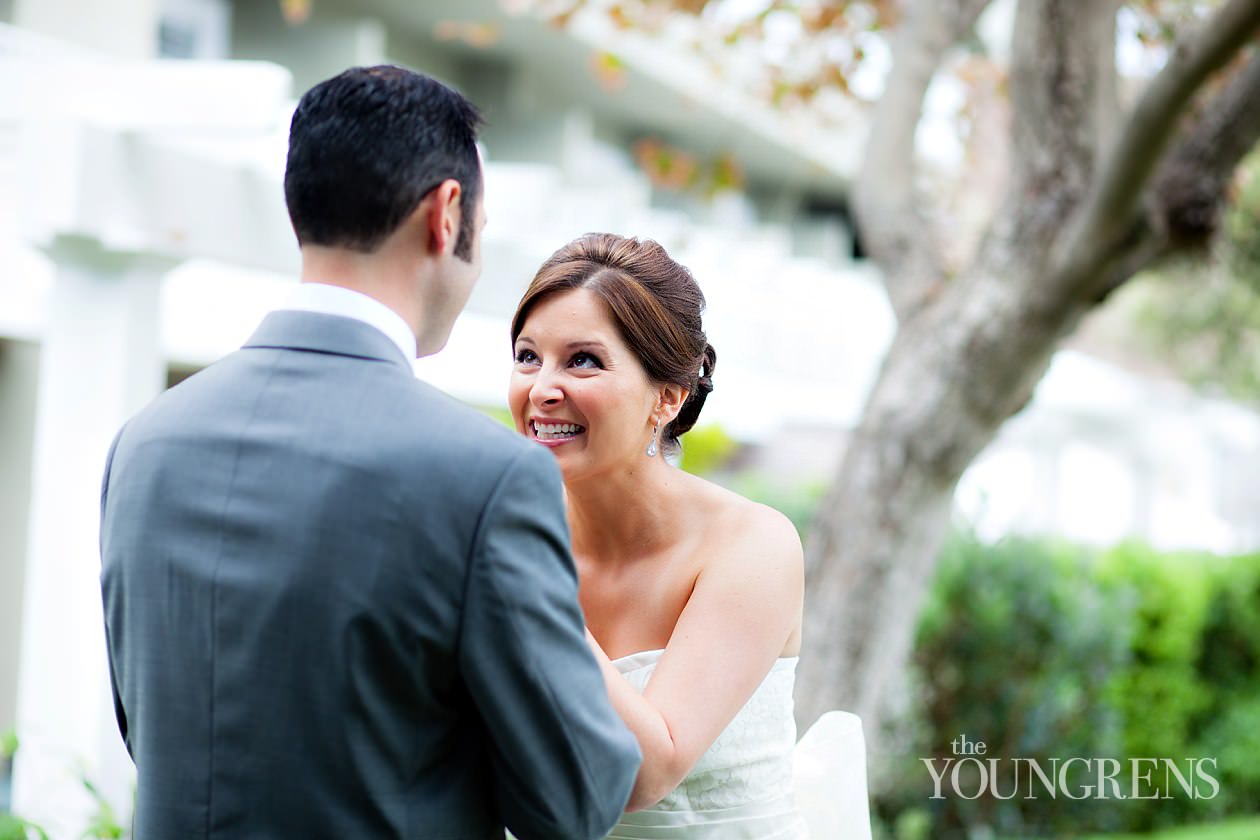 LAuberge Del Mar wedding, Seagrove Park wedding, Del Mar wedding, seaside wedding, beach wedding, small wedding, wedding with long table, Karen Tran Florals, Emily Smiley Fine Weddings and Soirees, Platinum Pro rentals, Platinum Pro heat lamps