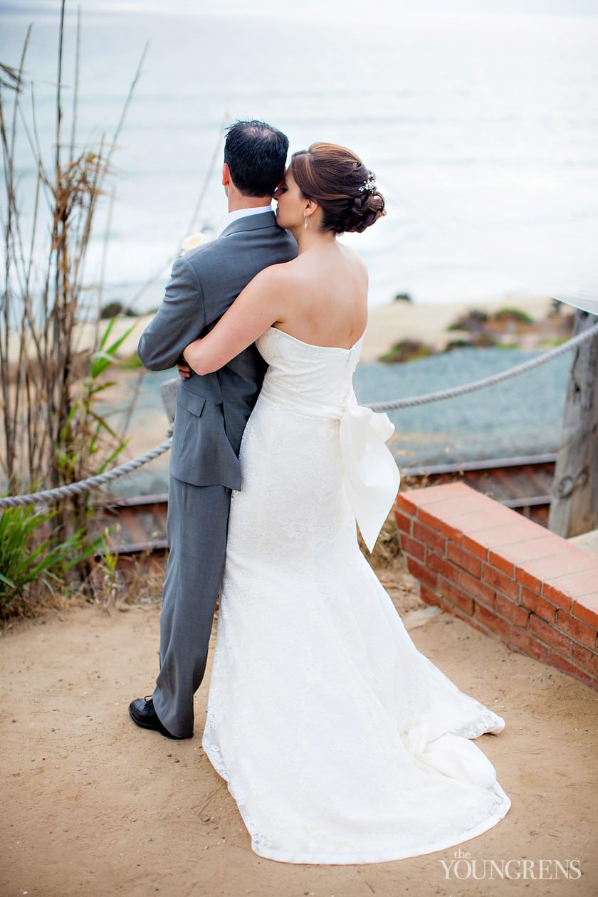 LAuberge Del Mar wedding, Seagrove Park wedding, Del Mar wedding, seaside wedding, beach wedding, small wedding, wedding with long table, Karen Tran Florals, Emily Smiley Fine Weddings and Soirees, Platinum Pro rentals, Platinum Pro heat lamps