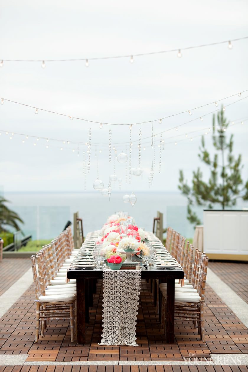 LAuberge Del Mar wedding, Seagrove Park wedding, Del Mar wedding, seaside wedding, beach wedding, small wedding, wedding with long table, Karen Tran Florals, Emily Smiley Fine Weddings and Soirees, Platinum Pro rentals, Platinum Pro heat lamps