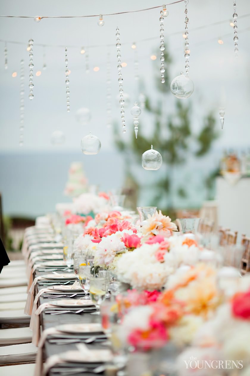 LAuberge Del Mar wedding, Seagrove Park wedding, Del Mar wedding, seaside wedding, beach wedding, small wedding, wedding with long table, Karen Tran Florals, Emily Smiley Fine Weddings and Soirees, Platinum Pro rentals, Platinum Pro heat lamps