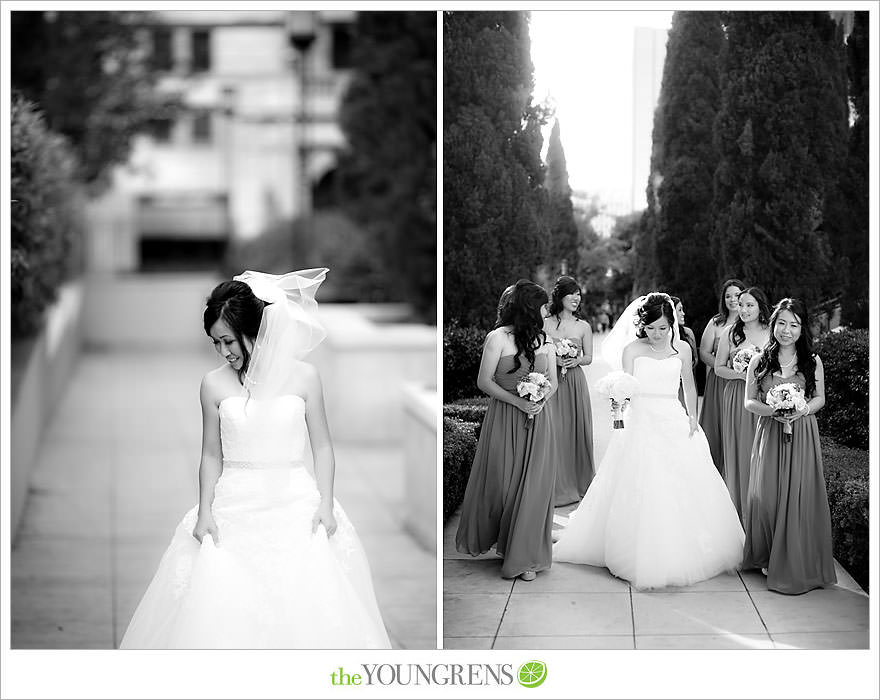 Kyoto Grand Hotel wedding, Vietnamese wedding, Los Angeles wedding, downtown Los Angeles wedding, LA Public Library wedding, Los Angeles Asian wedding, Chinese wedding, pink wedding, purple wedding, Wedding at Immanual Presbyterian Church Los Angeles