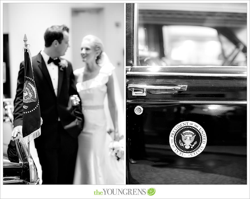 Nixon Library wedding, black and white wedding, political wedding, Nixon wedding, Yorba Linda wedding, East Room wedding, White House wedding, Nixon museum wedding, black tie wedding