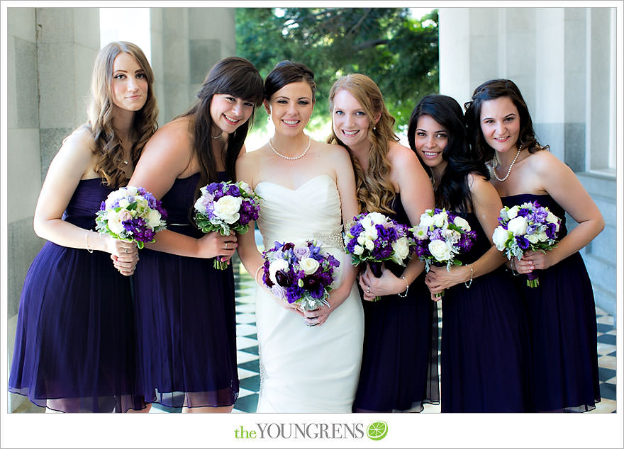 Wilson Vineyards Winery Wedding, winery wedding, Sacramento wedding, northern California wedding, purple wedding, purple dresses