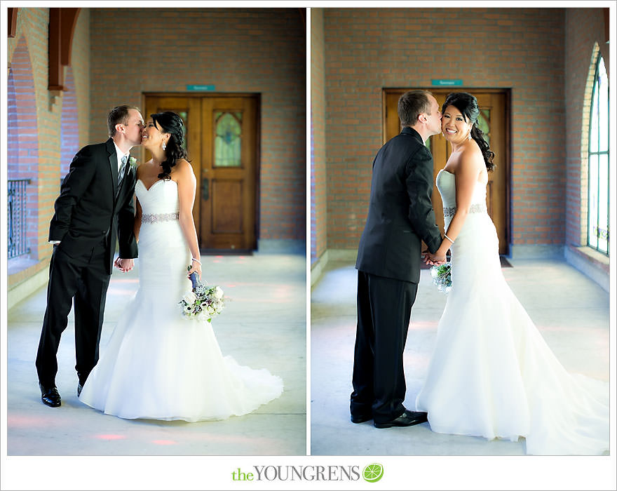 Downtown San Diego Wedding, downtown, elegant, timeless, classic, traditional, church, grey, blue, wedding