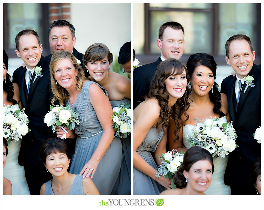 Downtown San Diego Wedding, downtown, elegant, timeless, classic, traditional, church, grey, blue, wedding