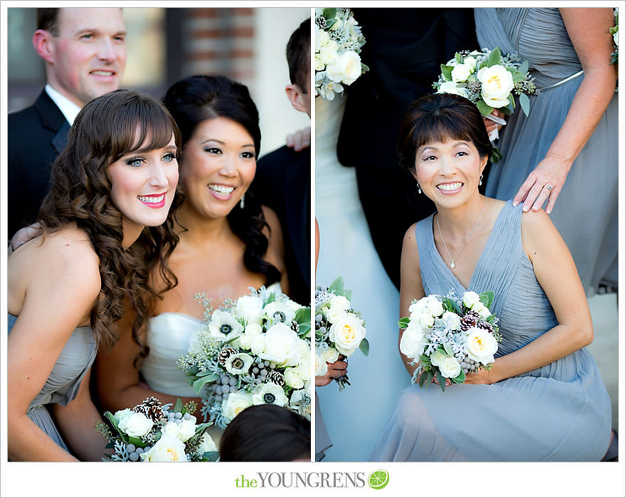 Downtown San Diego Wedding, downtown, elegant, timeless, classic, traditional, church, grey, blue, wedding