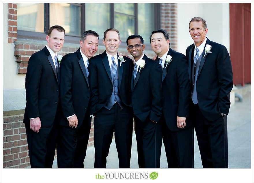 Downtown San Diego Wedding, downtown, elegant, timeless, classic, traditional, church, grey, blue, wedding