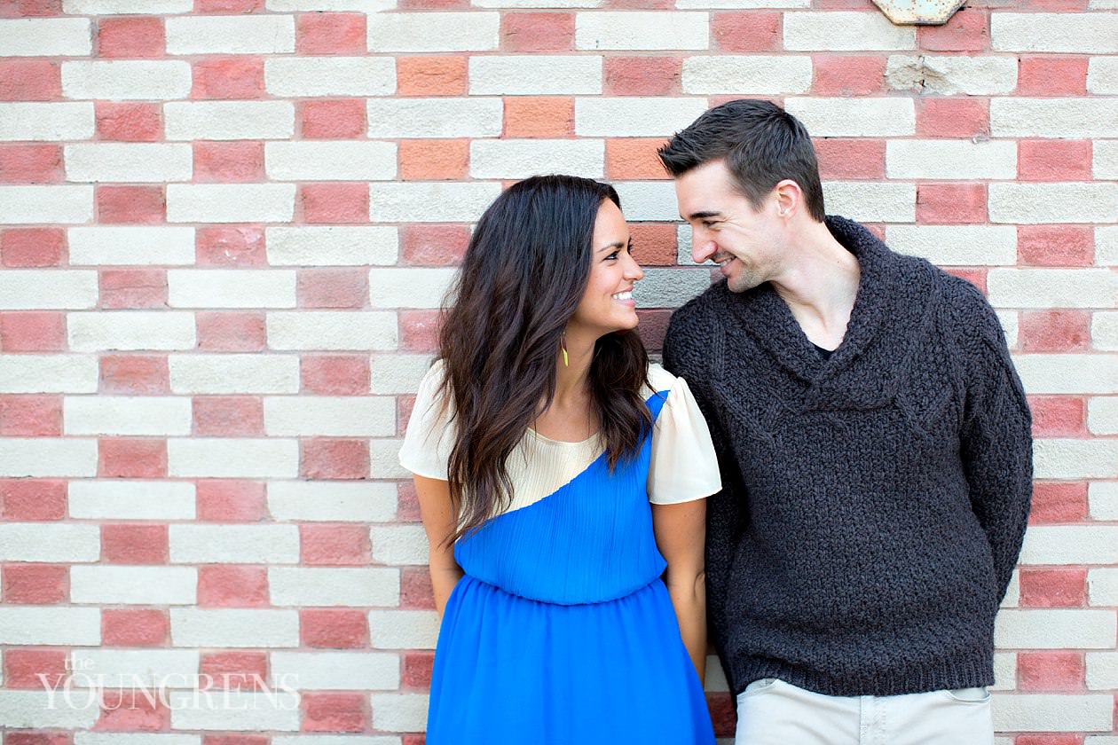 San Diego engagement session, downtown San Diego engagement session, St. James Hotel engagement session, rooftop engagement session, gaslamp engagement session, urban engagement session, skyline engagement session, San Diego skyline engagement session