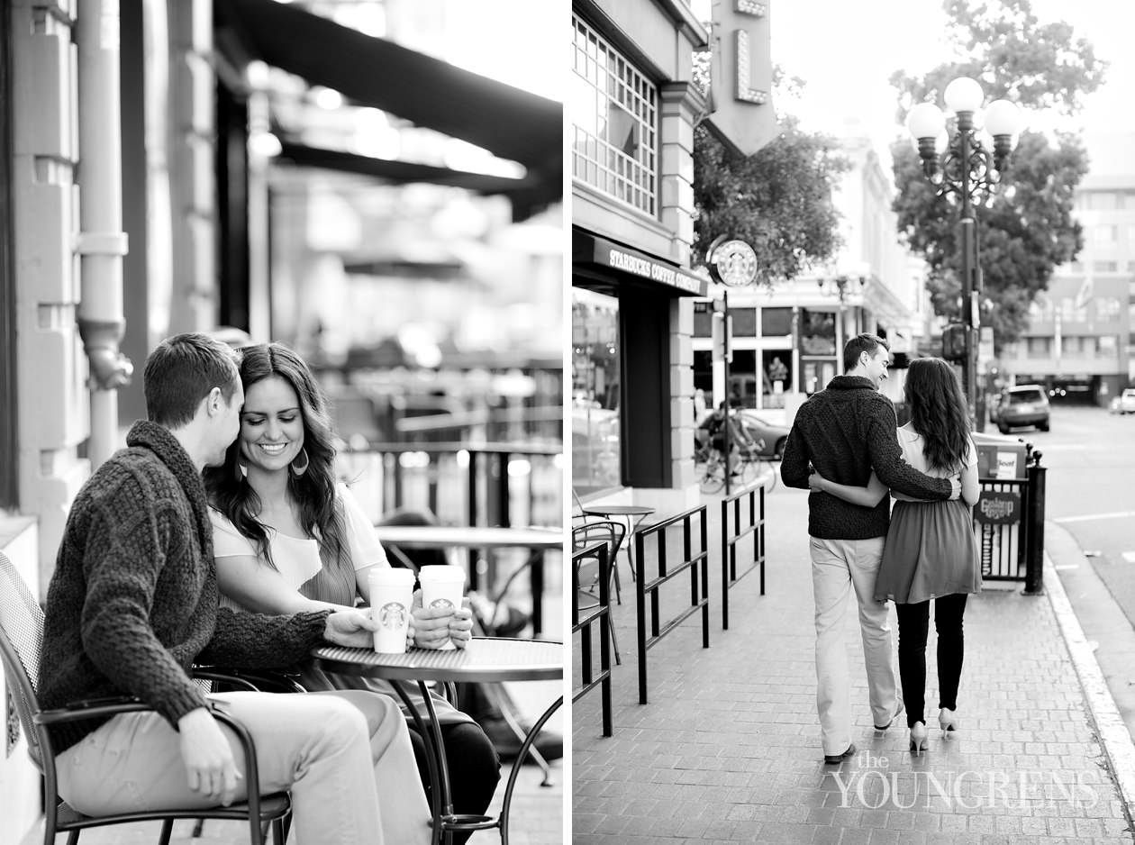 San Diego engagement session, downtown San Diego engagement session, St. James Hotel engagement session, rooftop engagement session, gaslamp engagement session, urban engagement session, skyline engagement session, San Diego skyline engagement session