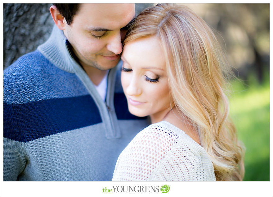 Felicita Park engagement session, Escondido engagement, bike engagement, park engagement, San Diego engagement, Ukulele engagement, marriage book engagement, cozy engagement, sweater engagement