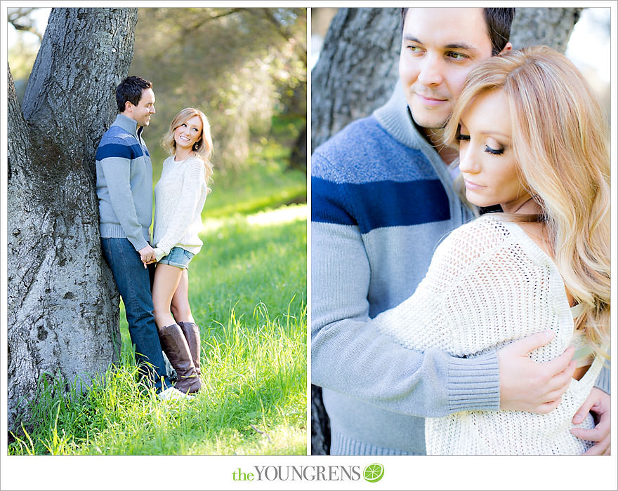 Felicita Park engagement session, Escondido engagement, bike engagement, park engagement, San Diego engagement, Ukulele engagement, marriage book engagement, cozy engagement, sweater engagement