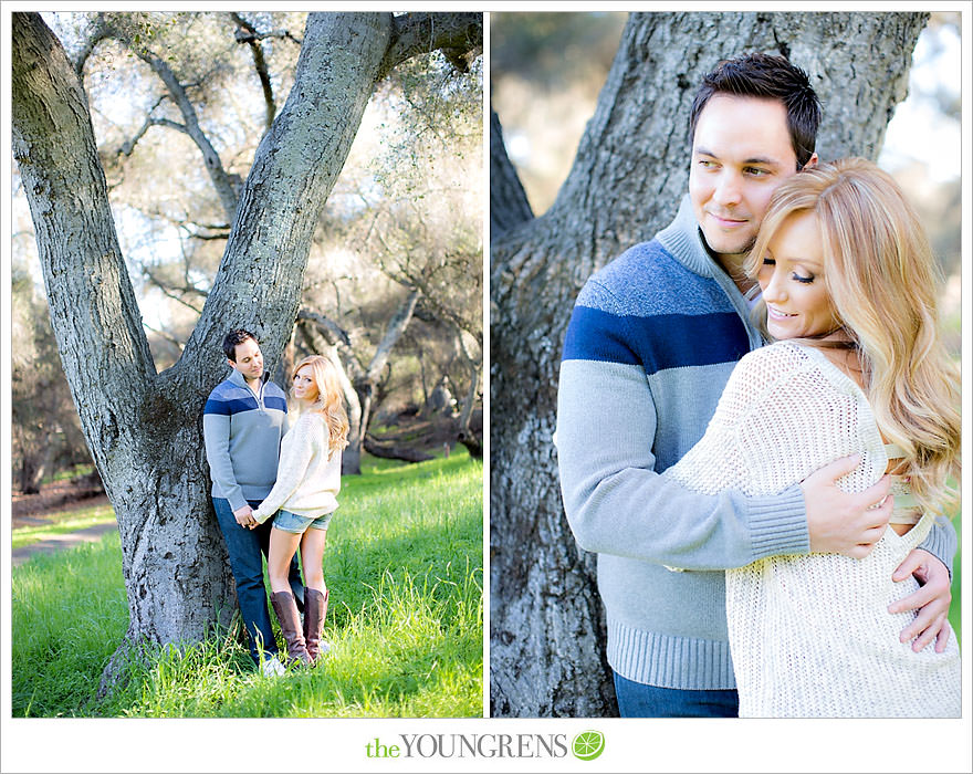 Felicita Park engagement session, Escondido engagement, bike engagement, park engagement, San Diego engagement, Ukulele engagement, marriage book engagement, cozy engagement, sweater engagement