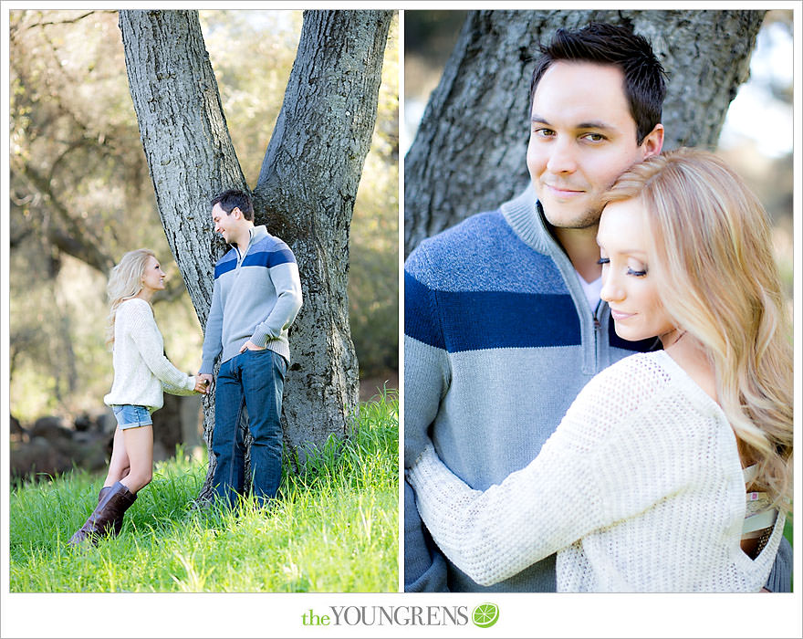 Felicita Park engagement session, Escondido engagement, bike engagement, park engagement, San Diego engagement, Ukulele engagement, marriage book engagement, cozy engagement, sweater engagement