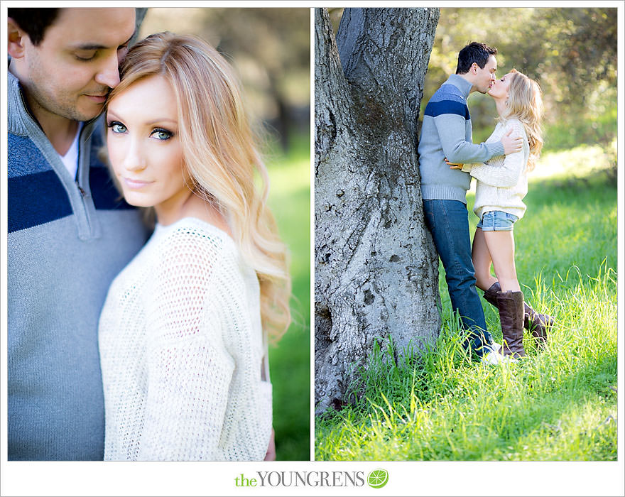 Felicita Park engagement session, Escondido engagement, bike engagement, park engagement, San Diego engagement, Ukulele engagement, marriage book engagement, cozy engagement, sweater engagement