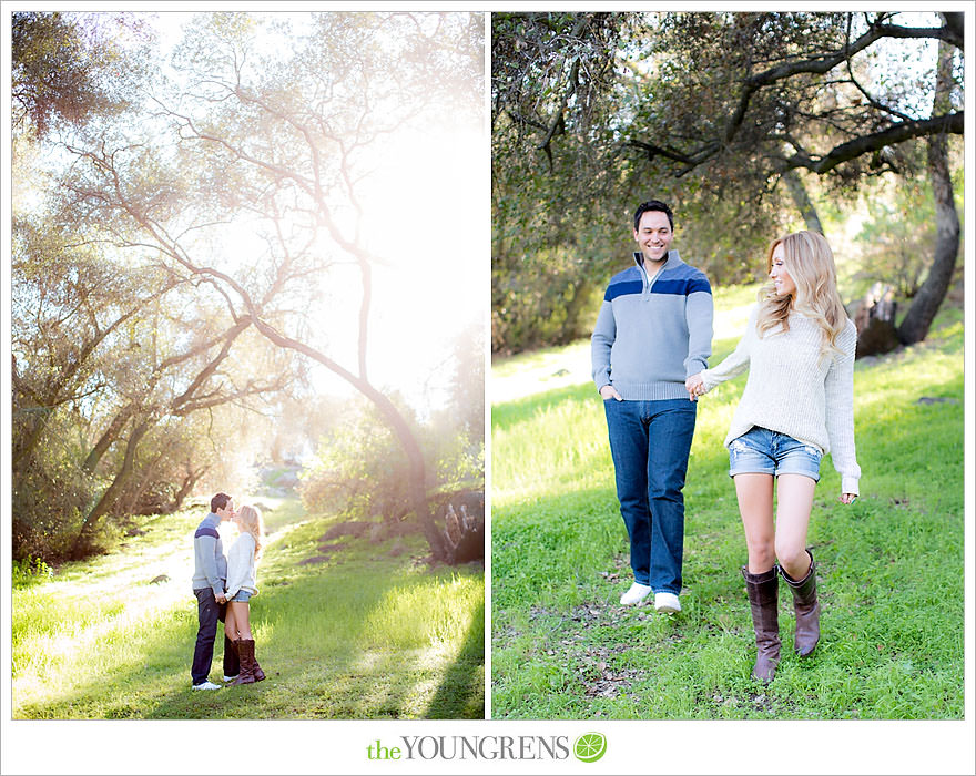 Felicita Park engagement session, Escondido engagement, bike engagement, park engagement, San Diego engagement, Ukulele engagement, marriage book engagement, cozy engagement, sweater engagement