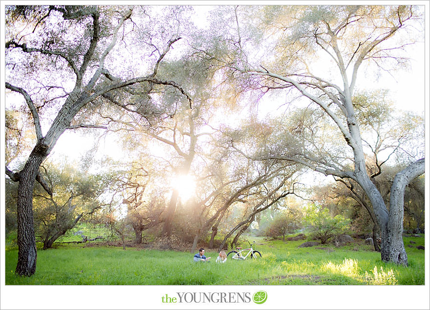 Felicita Park engagement session, Escondido engagement, bike engagement, park engagement, San Diego engagement, Ukulele engagement, marriage book engagement, cozy engagement, sweater engagement