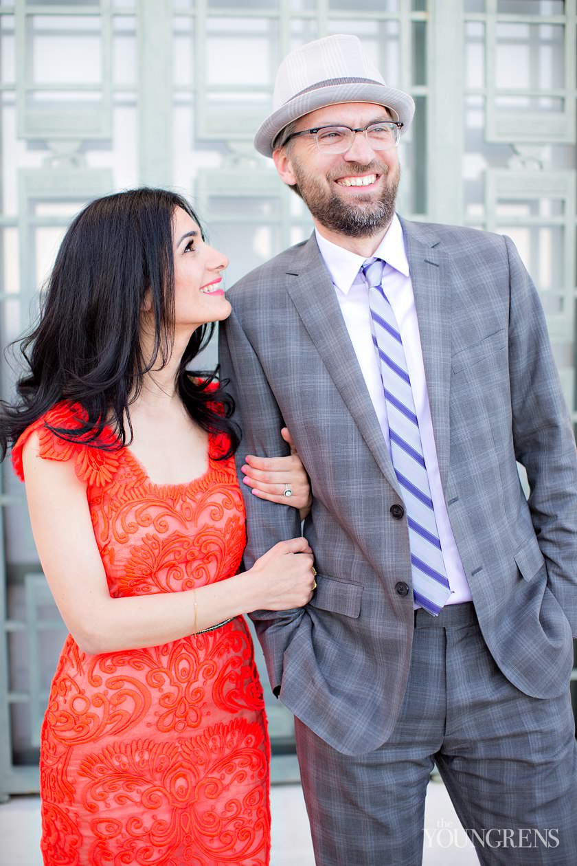 Griffith Park engagement, Griffith Observatory engagement, Los Angeles engagement, Hollywood engagement, Hollywood Hills engagement, vintage engagement, coral engagement, plaid suit engagement, artist engagement, architect engagement, Annette Vartanian engagement, I Heart Vintage Couture engagement, @nettevartanian engagement