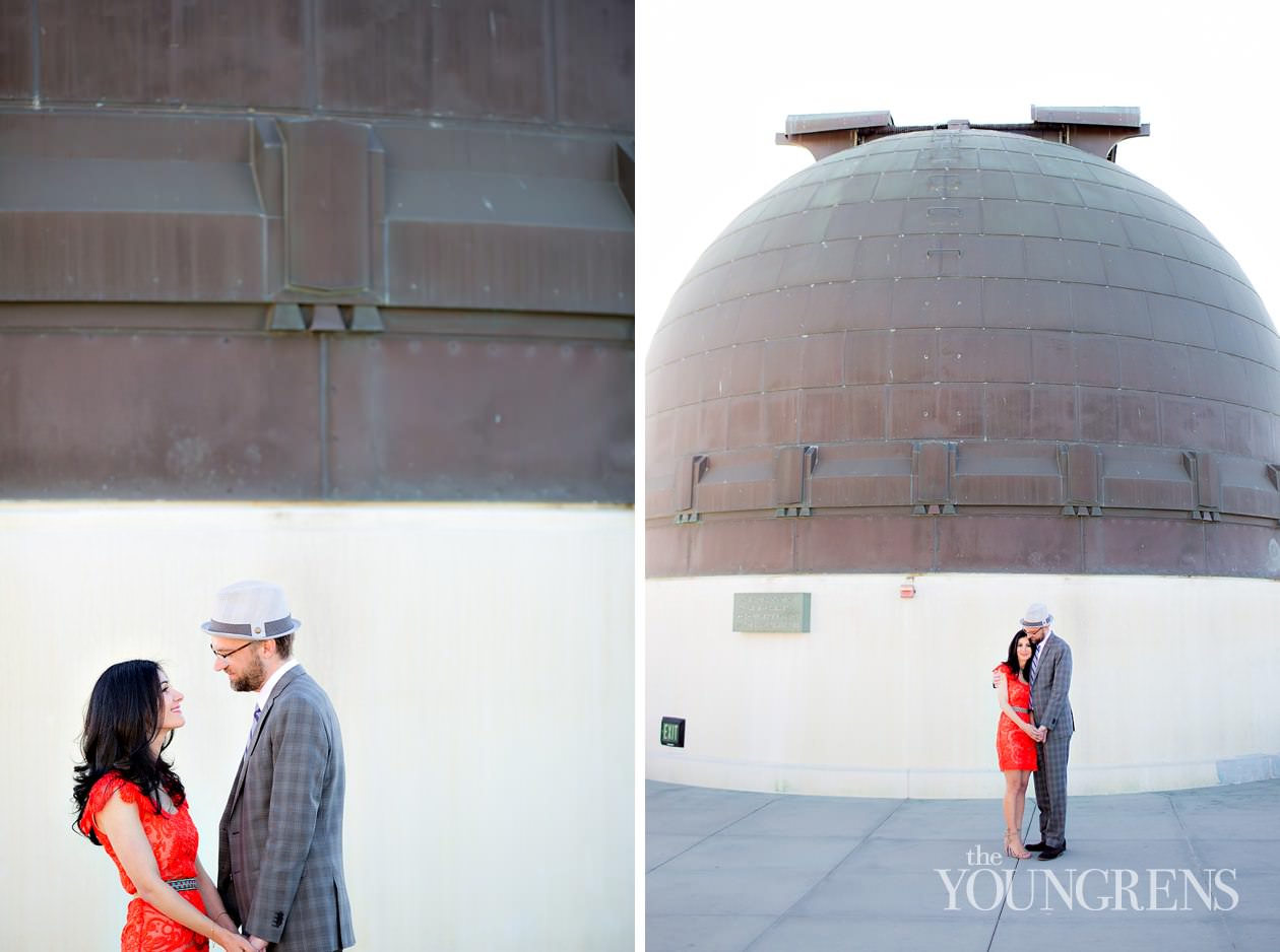 Griffith Park engagement, Griffith Observatory engagement, Los Angeles engagement, Hollywood engagement, Hollywood Hills engagement, vintage engagement, coral engagement, plaid suit engagement, artist engagement, architect engagement, Annette Vartanian engagement, I Heart Vintage Couture engagement, @nettevartanian engagement