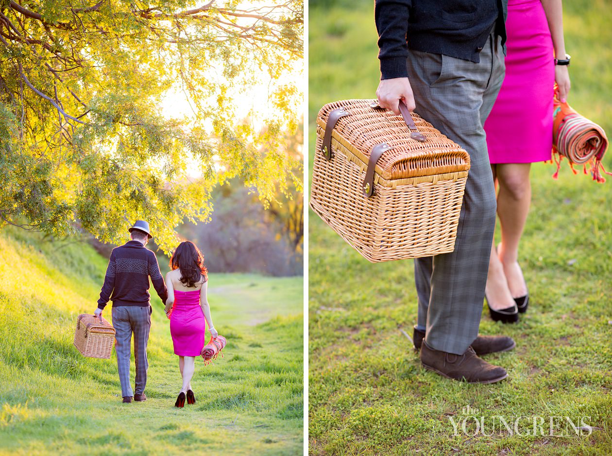 Griffith Park engagement, Griffith Observatory engagement, Los Angeles engagement, Hollywood engagement, Hollywood Hills engagement, vintage engagement, coral engagement, plaid suit engagement, artist engagement, architect engagement, Annette Vartanian engagement, I Heart Vintage Couture engagement, @nettevartanian engagement