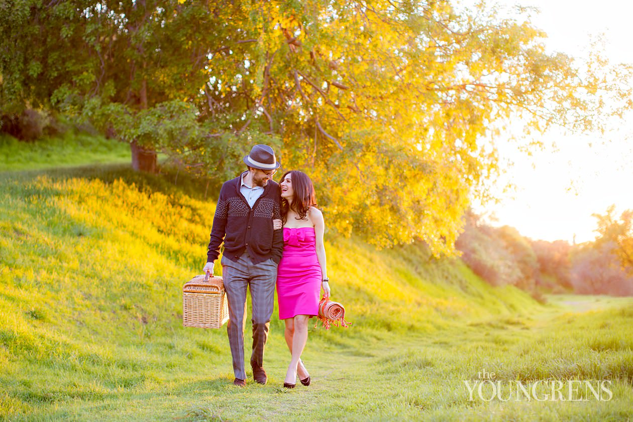 Griffith Park engagement, Griffith Observatory engagement, Los Angeles engagement, Hollywood engagement, Hollywood Hills engagement, vintage engagement, coral engagement, plaid suit engagement, artist engagement, architect engagement, Annette Vartanian engagement, I Heart Vintage Couture engagement, @nettevartanian engagement