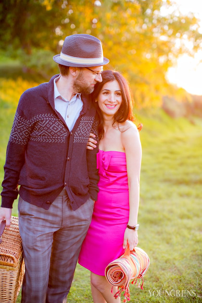 Griffith Park engagement, Griffith Observatory engagement, Los Angeles engagement, Hollywood engagement, Hollywood Hills engagement, vintage engagement, coral engagement, plaid suit engagement, artist engagement, architect engagement, Annette Vartanian engagement, I Heart Vintage Couture engagement, @nettevartanian engagement