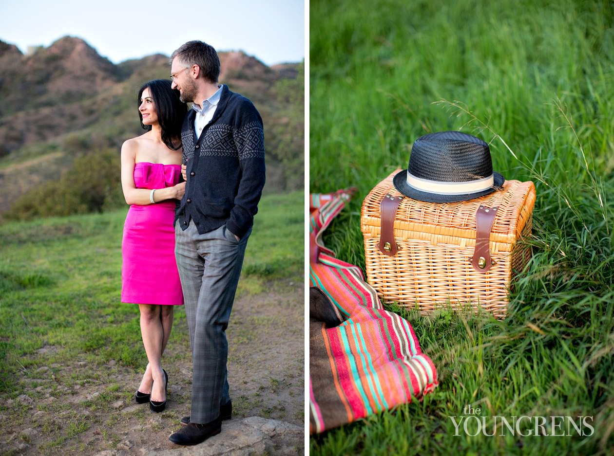 Griffith Park engagement, Griffith Observatory engagement, Los Angeles engagement, Hollywood engagement, Hollywood Hills engagement, vintage engagement, coral engagement, plaid suit engagement, artist engagement, architect engagement, Annette Vartanian engagement, I Heart Vintage Couture engagement, @nettevartanian engagement