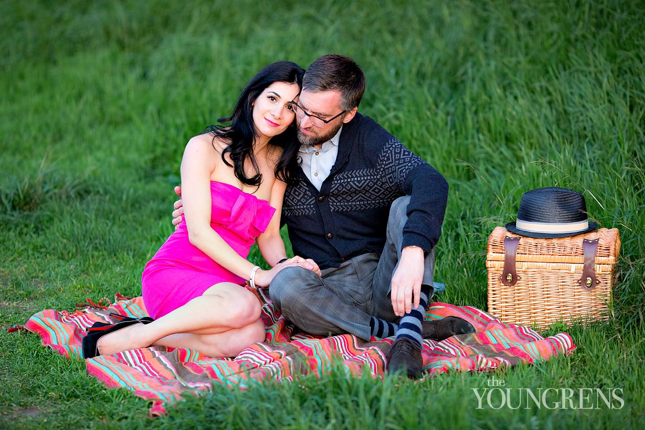 Griffith Park engagement, Griffith Observatory engagement, Los Angeles engagement, Hollywood engagement, Hollywood Hills engagement, vintage engagement, coral engagement, plaid suit engagement, artist engagement, architect engagement, Annette Vartanian engagement, I Heart Vintage Couture engagement, @nettevartanian engagement