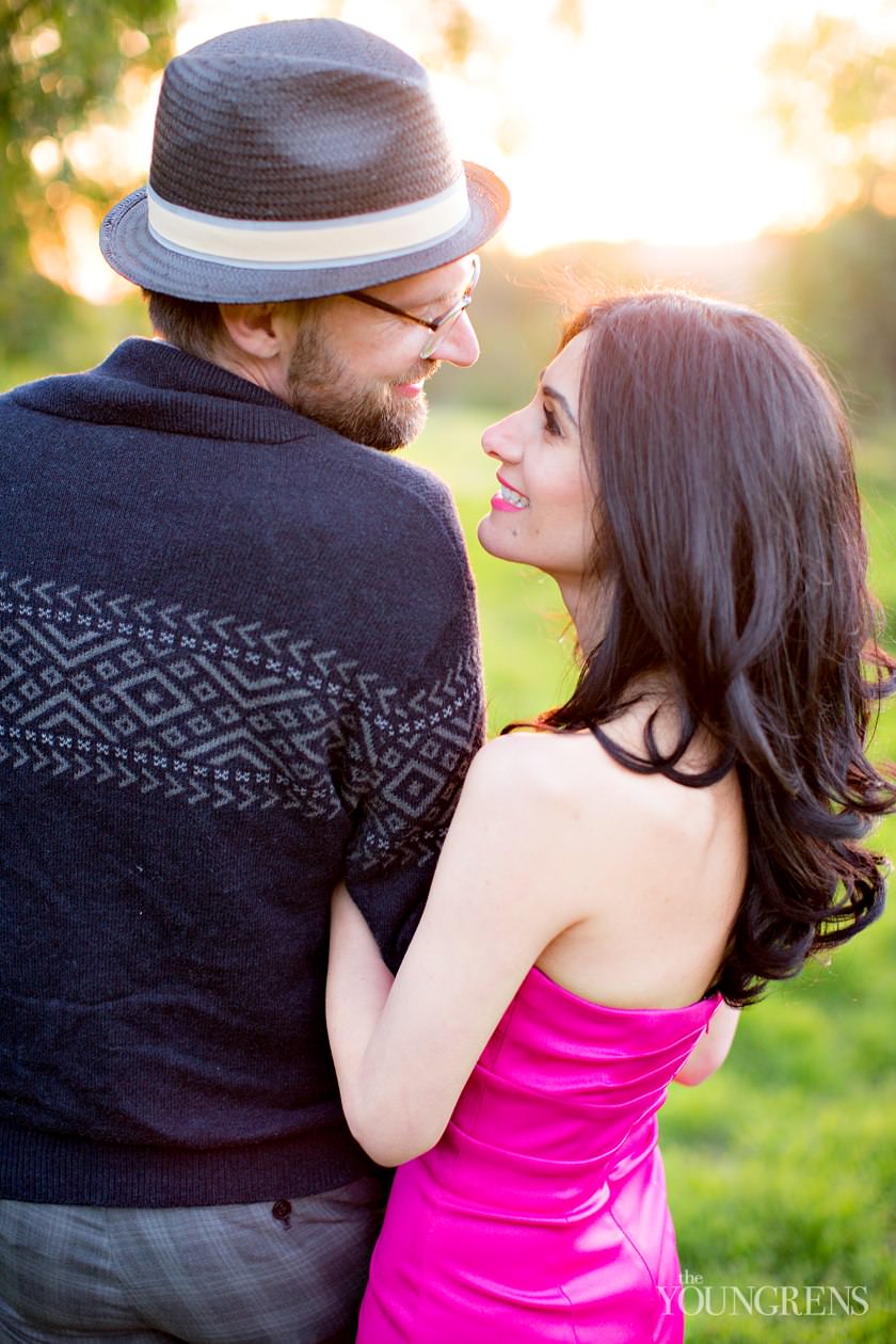 Griffith Park engagement, Griffith Observatory engagement, Los Angeles engagement, Hollywood engagement, Hollywood Hills engagement, vintage engagement, coral engagement, plaid suit engagement, artist engagement, architect engagement, Annette Vartanian engagement, I Heart Vintage Couture engagement, @nettevartanian engagement