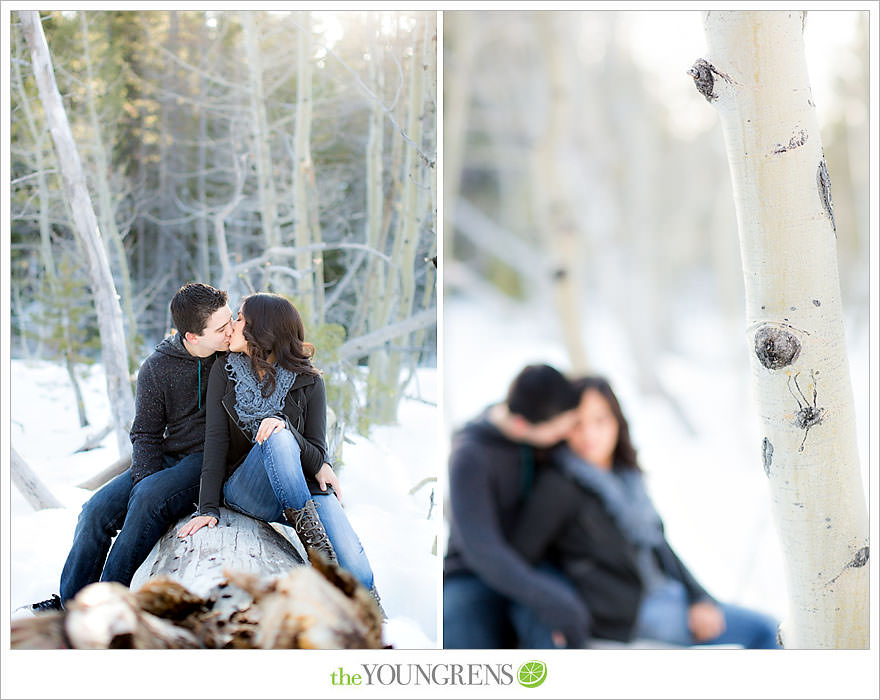 Lake Tahoe engagement session, snow engagement session, winter engagement session, mountain engagement, Northern California engagement, Northstar engagement session