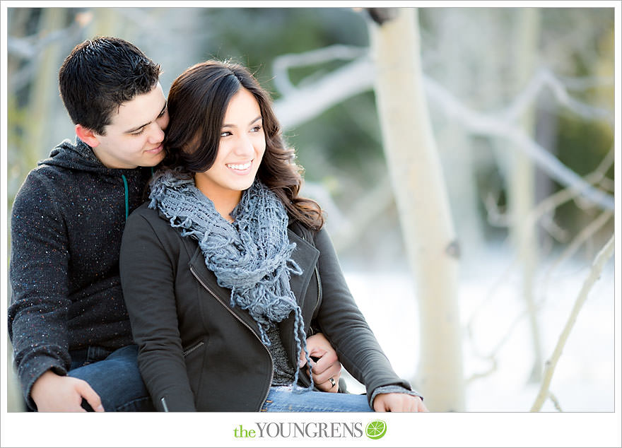 Lake Tahoe engagement session, snow engagement session, winter engagement session, mountain engagement, Northern California engagement, Northstar engagement session