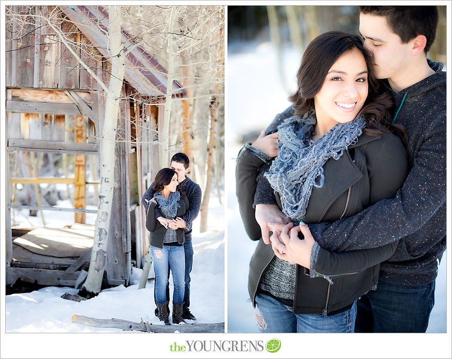 Lake Tahoe engagement session, snow engagement session, winter engagement session, mountain engagement, Northern California engagement, Northstar engagement session