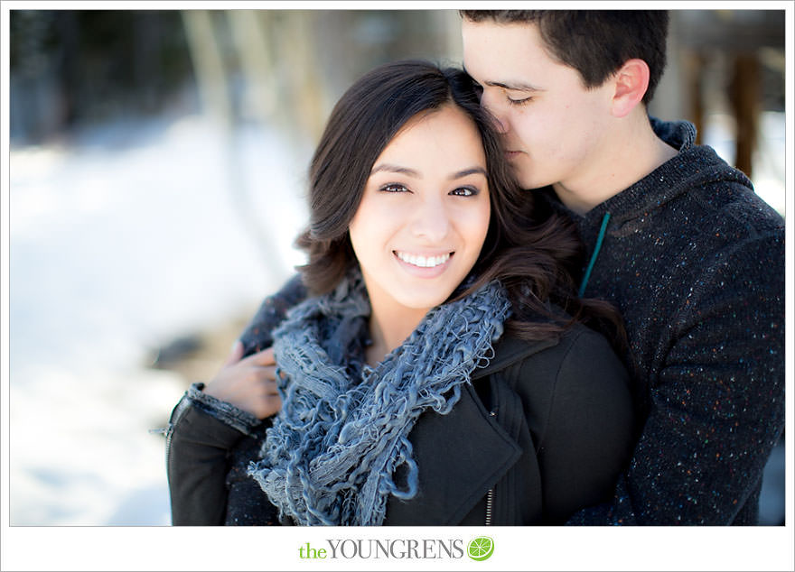 Lake Tahoe engagement session, snow engagement session, winter engagement session, mountain engagement, Northern California engagement, Northstar engagement session