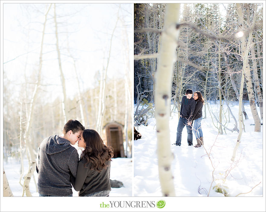 Lake Tahoe engagement session, snow engagement session, winter engagement session, mountain engagement, Northern California engagement, Northstar engagement session