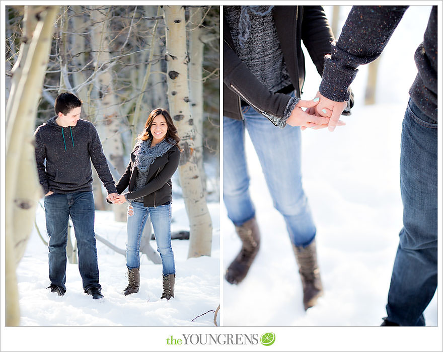 Lake Tahoe engagement session, snow engagement session, winter engagement session, mountain engagement, Northern California engagement, Northstar engagement session