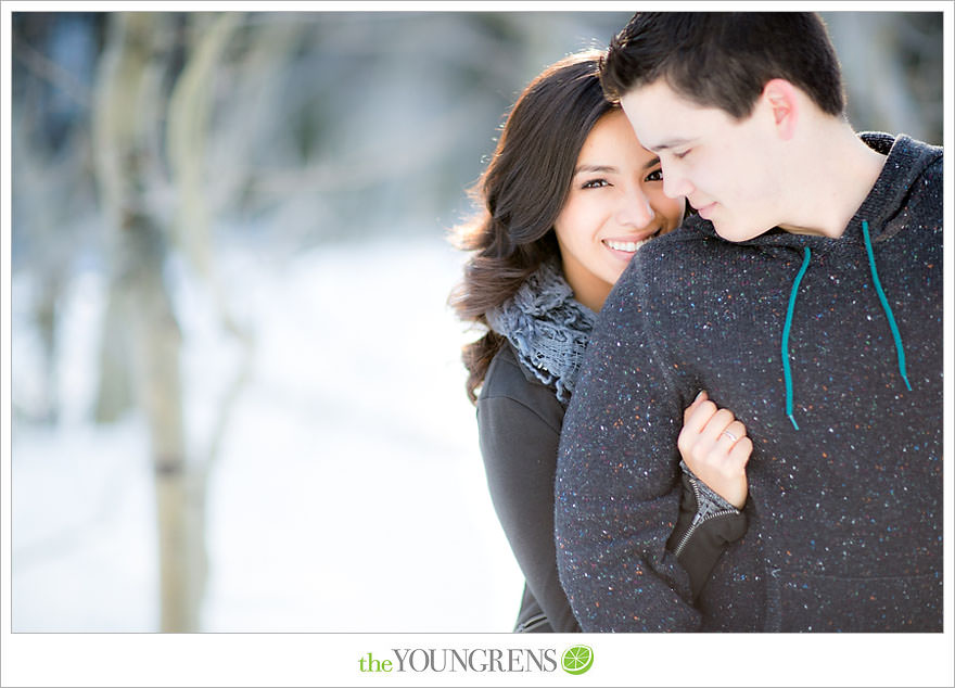 Lake Tahoe engagement session, snow engagement session, winter engagement session, mountain engagement, Northern California engagement, Northstar engagement session