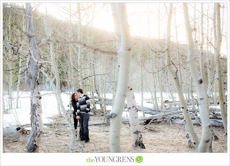 Lake Tahoe engagement session, snow engagement session, winter engagement session, mountain engagement, Northern California engagement, Northstar engagement session