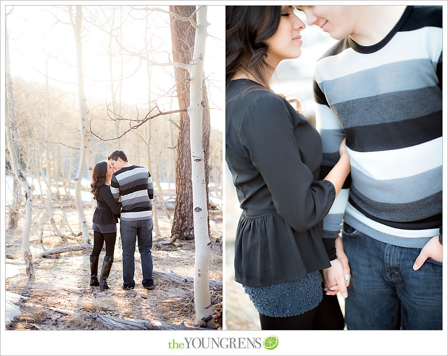 Lake Tahoe engagement session, snow engagement session, winter engagement session, mountain engagement, Northern California engagement, Northstar engagement session